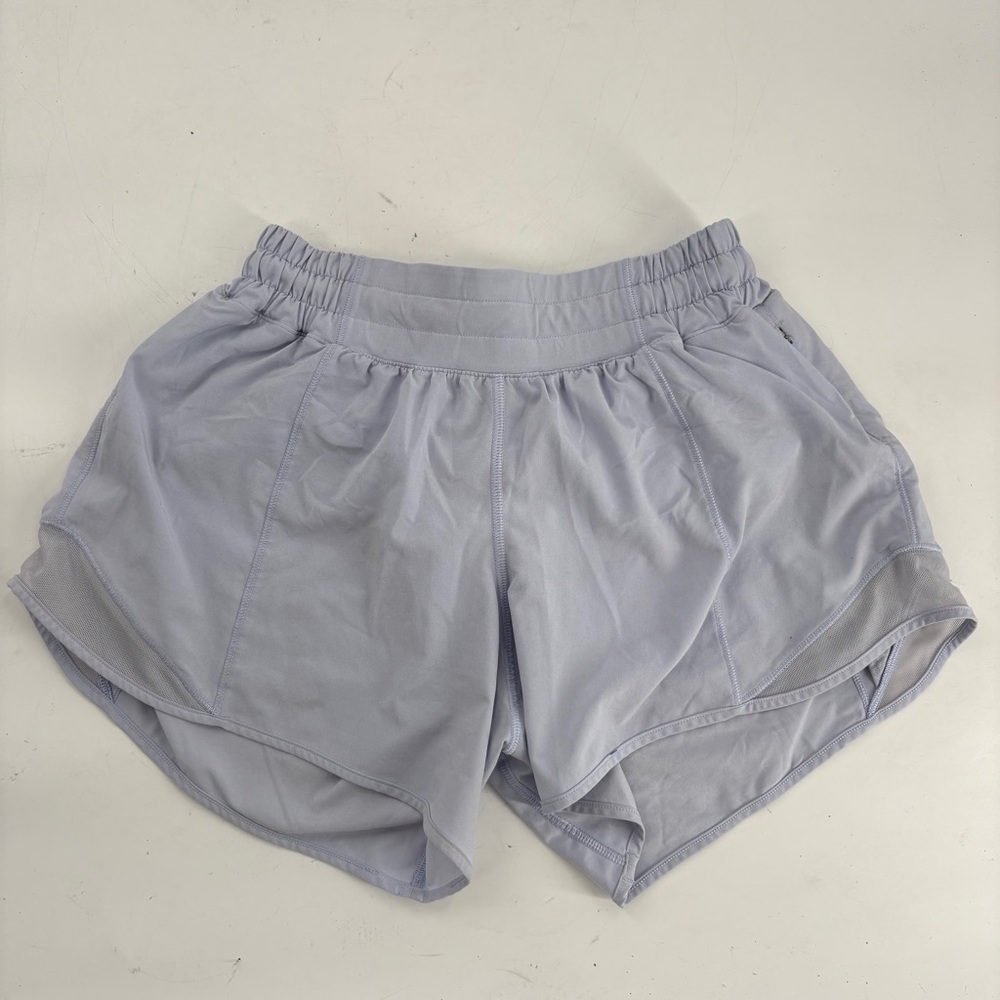 lululemon Hotty Hot Short 4 Mid rise Lilac Athletic Run Shorts Sporty